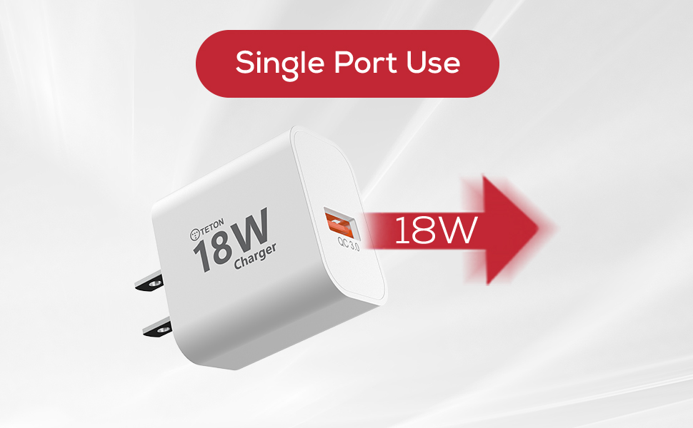 18W Fast Charger - USB Type-A Charger with USB Cable, Quick Charge Power Adapter for All Android Samsung and iphone 16/15 Mobile Devices (SWAP Collab)
