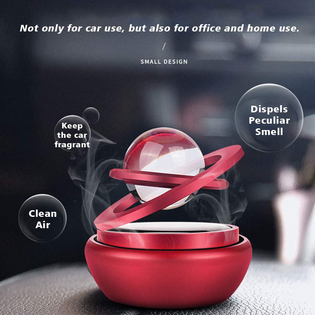 New solar car perfume creative interstellar rotation aromatherapy car decorations