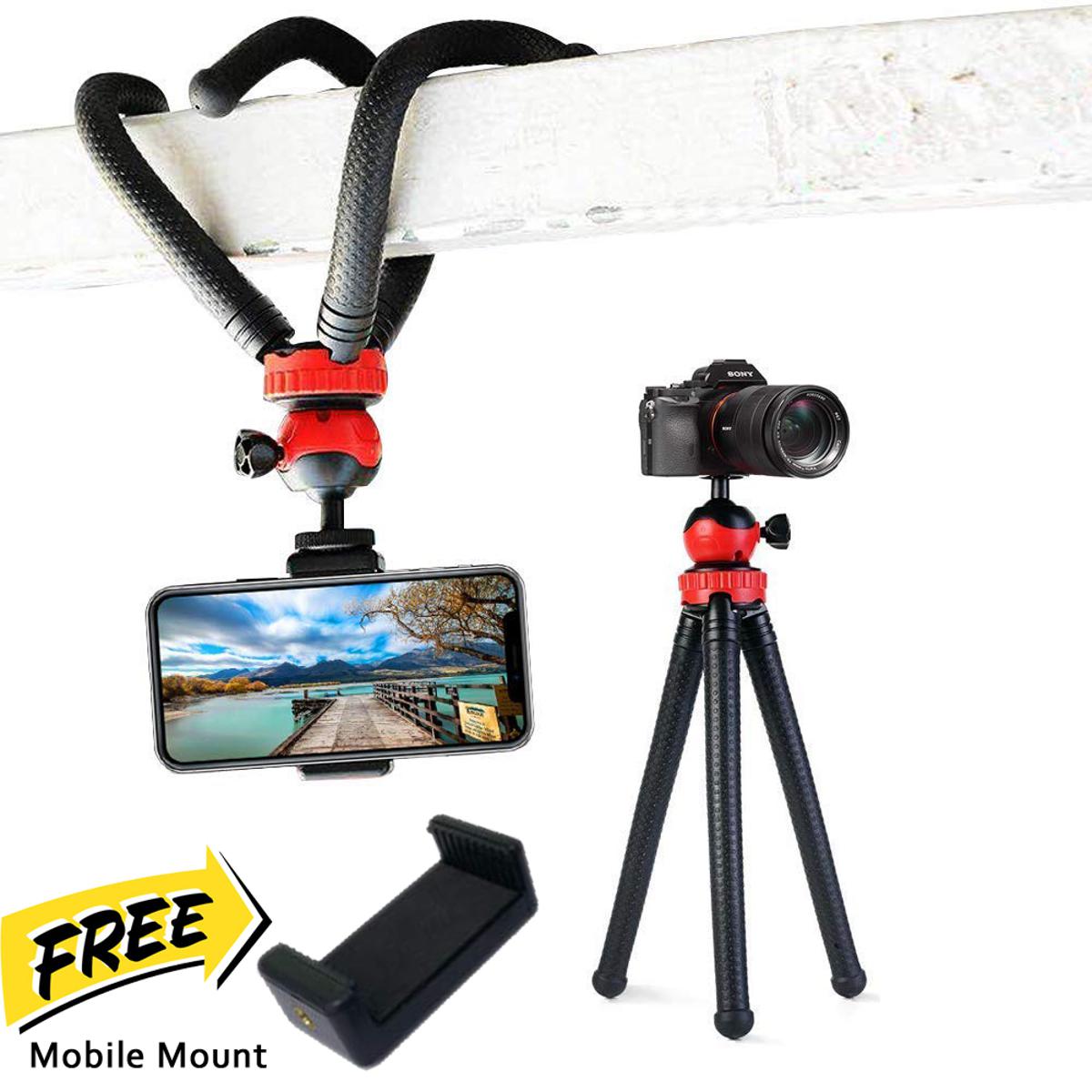 Mobile and Camera/SLR Camera Gopro Flexible Portable Octopus Tripod/High Quality Vlogging Tripod - Mirrorless System Camera