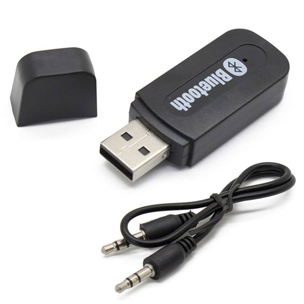 Bluetooth Audio Receiver 3.5mm Wireless Adapter for Speakers Compact Stereo Sound