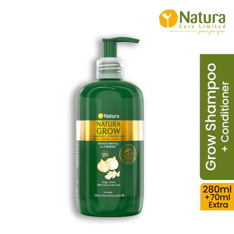 Buy 1 Natura Grow Shampoo + Conditioner 350ml & Get 200ml Body Wash Free