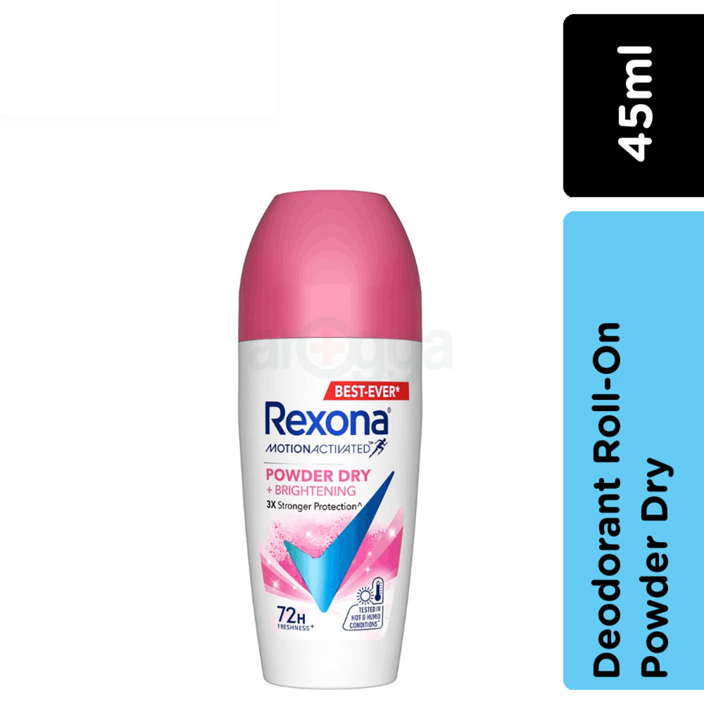 Rexona Men Motion Activated Powder Dry + Brightening 72h 3x Stronger Protection Roll-On-45ml