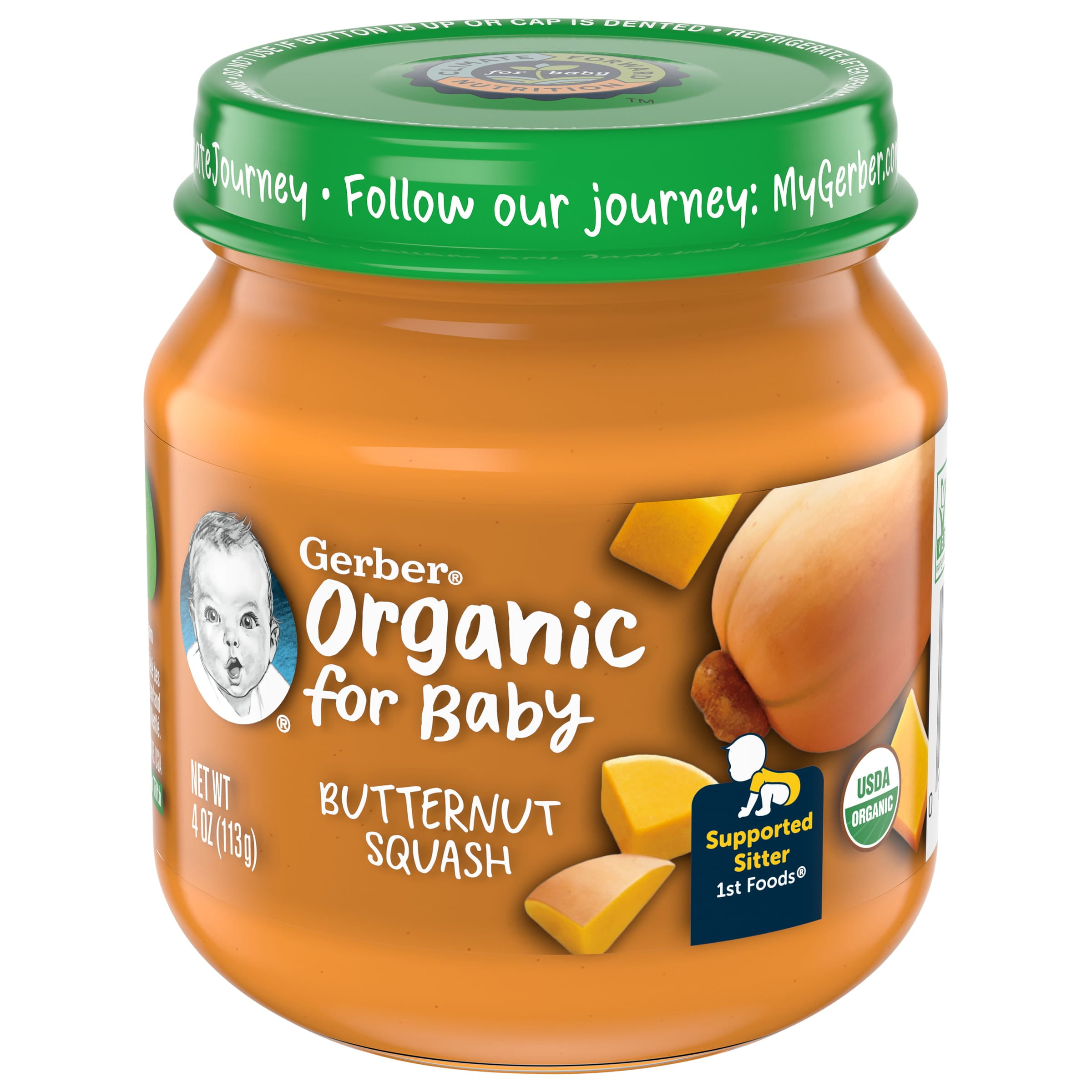 Gerber Organic for Baby Butternut Squash Custard - 113g